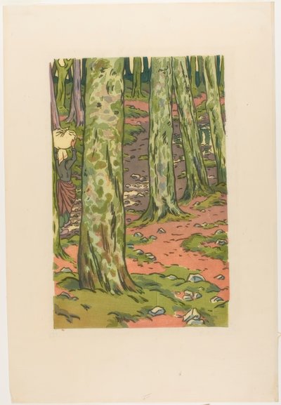 Vaskeri i skoven i Loguivy af Henri Rivière