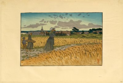 Landsbyen Perros-Guirec af Henri Rivière