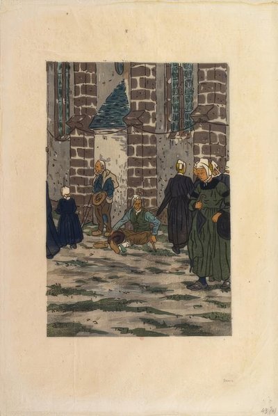 Benådningen af ​​Sainte-Anne-la-Palud af Henri Rivière