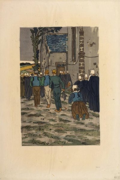 Benådningen af ​​Sainte-Anne-la-Palud af Henri Rivière
