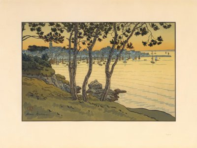 Havnen i Douarnenez af Henri Rivière