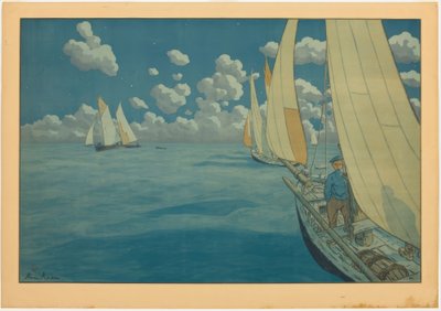 nat på havet af Henri Rivière