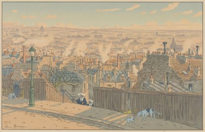 Parisiske landskaber: Paris set fra Montmartre af Henri Rivière