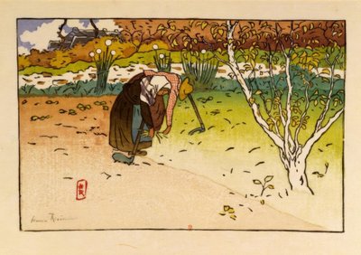 Grøntsagshave i Ville-Hue (Saint-Briac) af Henri Rivière