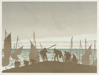 Den omvandrende jøde: Fiskerne af Henri Rivière