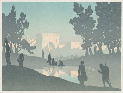 Den omvandrende jøde: Den Gamle By af Henri Rivière