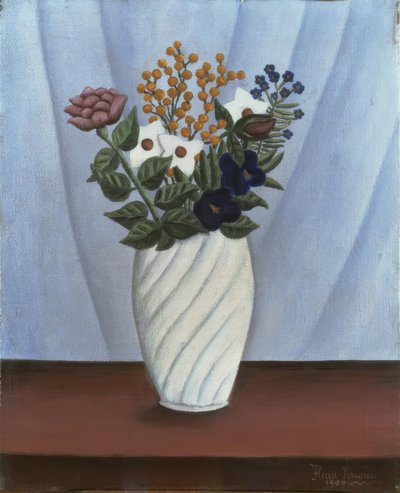 Buket blomster af Henri Rousseau