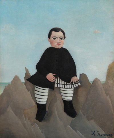 Dreng på klipperne af Henri Rousseau