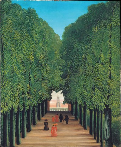 Alléen i Saint-Cloud-parken af Henri Rousseau