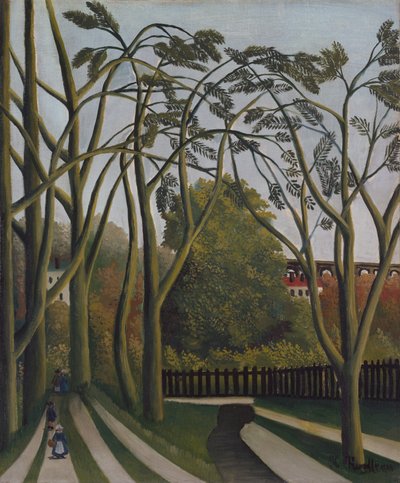 Bredden af ​​Bièvre nær Bicêtre, ca. 1908-09. af Henri Rousseau