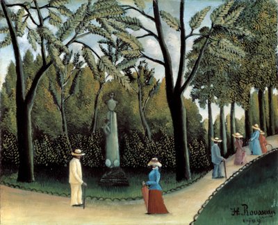 Luxembourg-haven, Chopin-monumentet, 1909 af Henri Rousseau