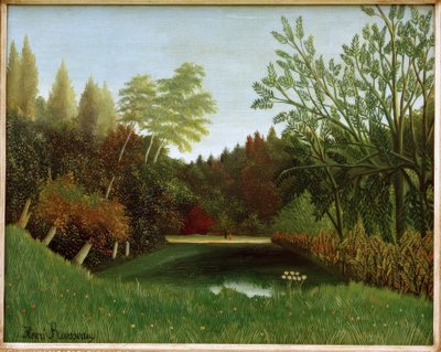 Udsigt over Bois de Boulogne af Henri Rousseau