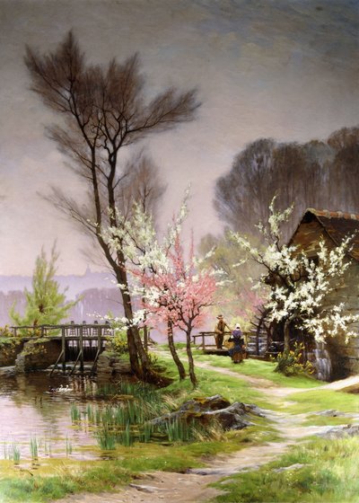Ved Vandmøllen, Spring af Henri Saintain