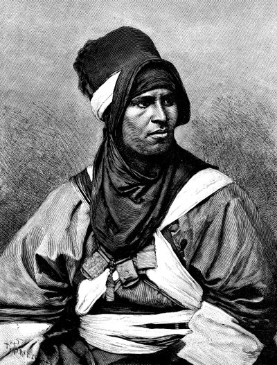 En Targui-mand, 1895. af Henri Thiriat