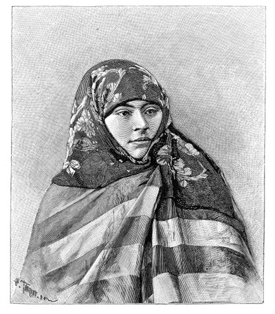 En kvinde fra Brussa, Tyrkiet, 1895. af Henri Thiriat