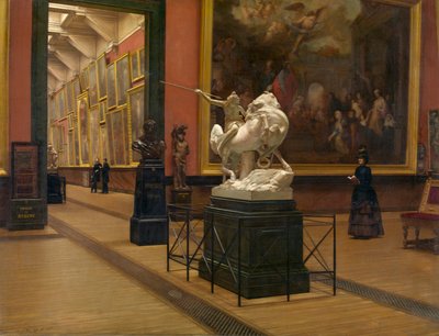 Det gamle museums indre af Henri Van Dyck