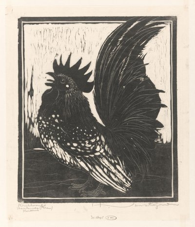 Krielhaantje (original titel på objekt) af Henri Verstijnen (signed by artist)