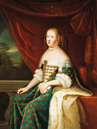 Portræt af Maria Theresa (olie på lærred) af Henri and Charles Beaubrun