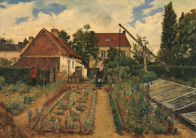 Blomsterhaven af Henri de Braekeleer