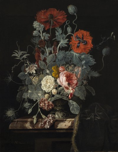 Blomsterstilleben, 1665 af Henri de Fromantiou