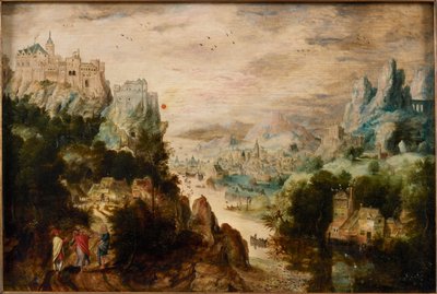 Landskab med Vej til Emmaus, ca. 1540. af Henri de Herri met de Bles