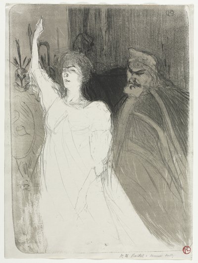En fyrstelig idyl, Clara Ward af Henri de Toulouse-Lautrec