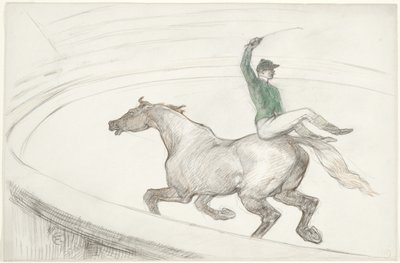 I cirkus: Jockey (Au cirque: Jockey) af Henri de Toulouse Lautrec