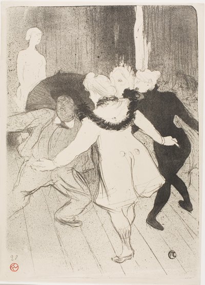 At the Folies-Bergere: Monsieur Prudhommes beskedenhed af Henri de Toulouse-Lautrec