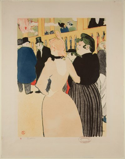 På Moulin-Rouge: La Goulue og hendes søster af Henri de Toulouse-Lautrec