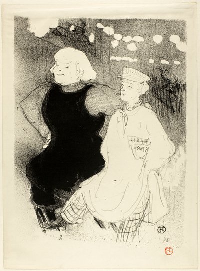 Ved Moulin Rouge: Den fransk-russiske alliance af Henri de Toulouse-Lautrec