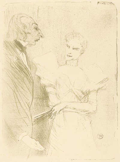 Brandès og Leloir i „Cabotins“ af Henri de Toulouse-Lautrec
