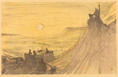 Omslag til „Au pied du Sinaï“ af Henri de Toulouse-Lautrec