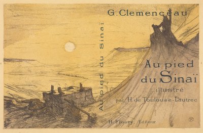 Omslag til «Au pied du Sinaï» af Henri de Toulouse-Lautrec
