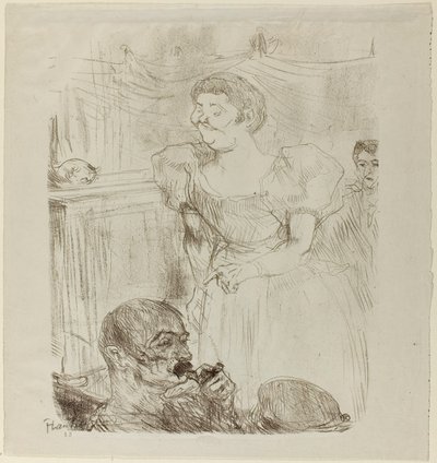 Di ti Fellow, engelsk sangerinde i en café-koncert af Henri de Toulouse-Lautrec