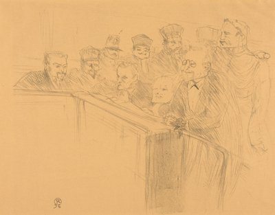 Dupas-aflæggelse (Dupas-vidneforklaring) af Henri de Toulouse-Lautrec