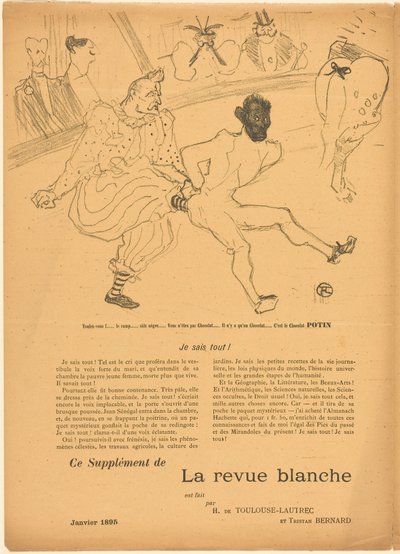 Footit og Chocolat [venstre recto] af Henri de Toulouse-Lautrec