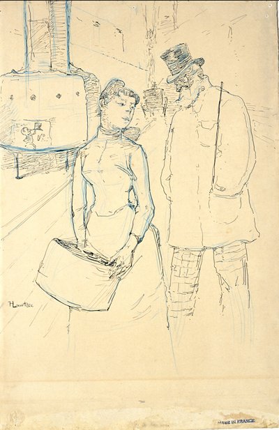 På gaden af Henri de Toulouse-Lautrec