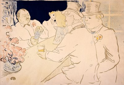 Irish and American Bar, Rue Royale – The Chap Book af Henri de Toulouse-Lautrec