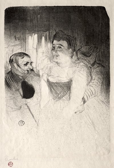 Judic in the Loge af Henri de Toulouse-Lautrec