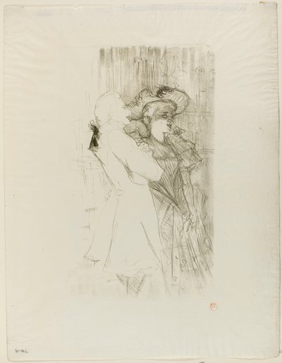 Lender og Auguez i La Chanson de Fortunio af Henri de Toulouse-Lautrec