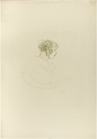 Luce Myrès, i profil af Henri de Toulouse-Lautrec