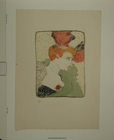 Melle Lender en buste af Henri de Toulouse-Lautrec