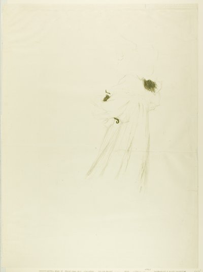 Miss May Belfort (stor tallerken) af Henri de Toulouse-Lautrec