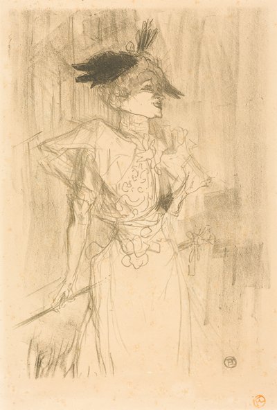 Frøken Marcelle Lender, stående af Henri de Toulouse-Lautrec