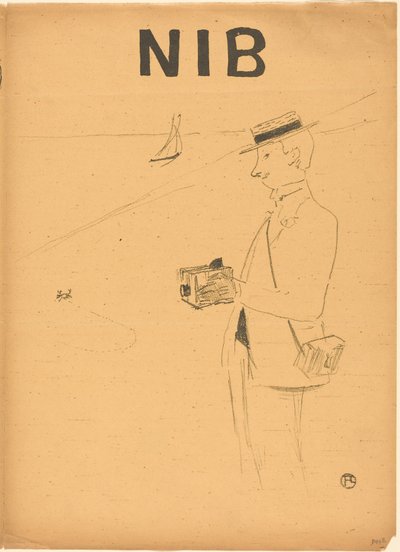Nib eller amatørfotografen [recto til højre] af Henri de Toulouse-Lautrec