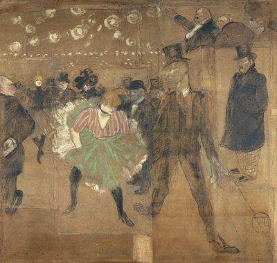 Skilt til hut de la Goulue, på Foire du Trône i Paris af Henri de Toulouse-Lautrec
