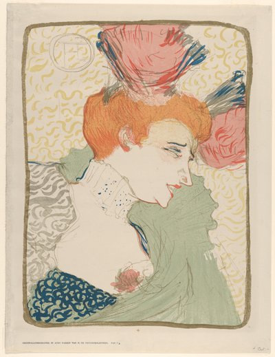Portrætbuste af Mademoiselle Marcelle Lender af Henri de Toulouse-Lautrec