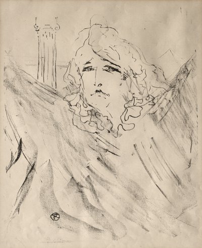 Portrætter af skuespillere og skuespillerinder: Tretten litografier: Sarah Bernhardt af Henri de Toulouse-Lautrec