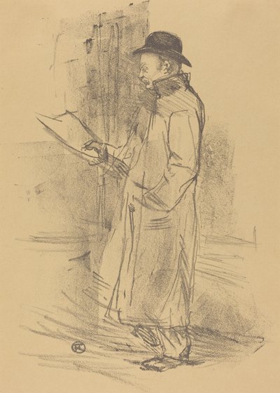 Program for «Benefice Gemier» (Programme du «Bénéfice Gémier») af Henri de Toulouse-Lautrec