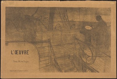 Prospekt Programm des Werks af Henri de Toulouse-Lautrec
